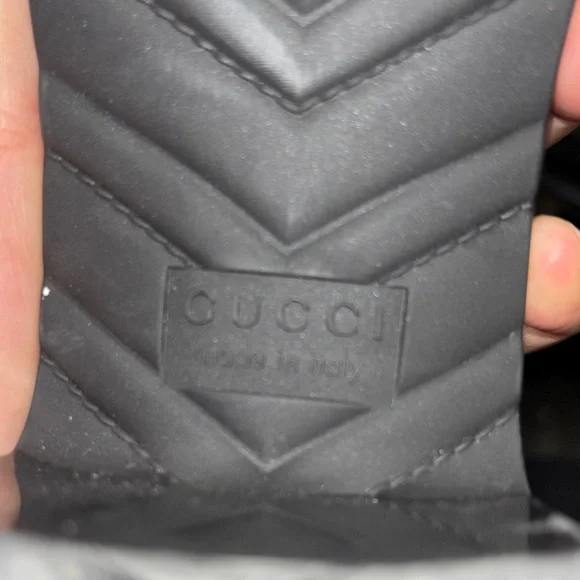 Gucci Glossy Black Slide Sandals - Picture 6 of 7